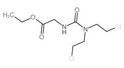 ethyl 2-[bis(2-chloroethyl)carbamoylamino]acetate结构式