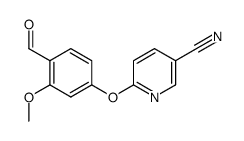 6-(4-Formyl-3-Methoxyphenoxy)nicotinonitrile structure