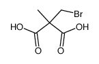 Bromomethyl(methyl)malonic acid structure