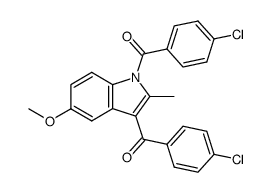 (5-methoxy-2-methyl-1H-indole-1,3-diyl)bis((4-chlorophenyl)methanone) Structure