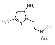 2-(2-DIMETHYLAMINOETHYL)-5-METHYL-2H-PYRAZOLE-3-YLAMINE结构式