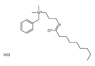 benzyl-dimethyl-[3-(nonanoylamino)propyl]azanium,chloride结构式