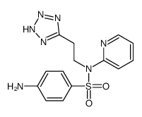 4-amino-N-pyridin-2-yl-N-[2-(2H-tetrazol-5-yl)ethyl]benzenesulfonamide结构式