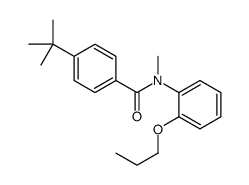 4-tert-butyl-N-methyl-N-(2-propoxyphenyl)benzamide Structure