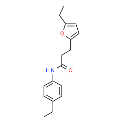3-(5-ethylfuran-2-yl)-N-(4-ethylphenyl)propanamide结构式