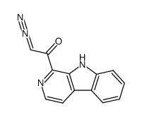 2-diazo-1-(9H-pyrido[3,4-b]indol-1-yl)ethanone Structure