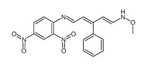 5-[(2,4-Dinitrophenyl)amino]-3-phenyl-2,4-pentadienal O-methyl oxime structure