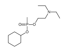 2-[cyclohexyloxy(methyl)phosphoryl]oxy-N,N-diethylethanamine结构式