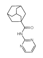 N-pyrimidin-2-yladamantane-1-carboxamide结构式