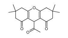 9-Acetyl-3,3,6,6-tetramethyl-3,4,5,6,7,9-hexahydro-2H-xanthene-1,8-dione结构式