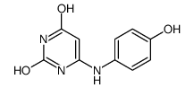 6-(4-hydroxyanilino)-1H-pyrimidine-2,4-dione结构式