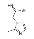1H-Imidazole-1-ethanethioamide,2-methyl-(9CI) structure