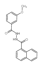 1-Naphthalenecarboxylicacid, 2-(3-methoxybenzoyl)hydrazide structure