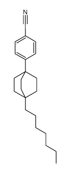 1-n-heptyl-4-(cyanophenyl)-bicyclo<2.2.2>octane结构式