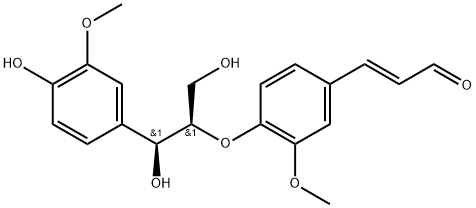 Erythro-Guaiacylglycerol-beta-coniferyl aldehyde ether Structure