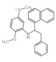 1-Naphthalenemethanamine,N-(2,5-dimethoxyphenyl)-a-(phenylmethyl)-, hydrochloride (1:1) Structure