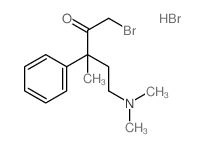 2-Pentanone,1-bromo-5-(dimethylamino)-3-methyl-3-phenyl-, hydrobromide (1:1) structure