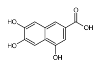 2-Naphthalenecarboxylic acid, 4,6,7-trihydroxy- (9CI) Structure