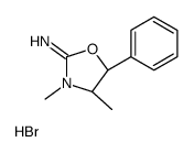(4R,5R)-3,4-dimethyl-5-phenyl-1,3-oxazolidin-2-imine,hydrobromide Structure