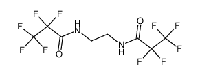 N,N'-(ethane-1,2-diyl)bis(2,2,3,3,3-pentafluoropropanamide)结构式