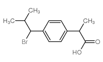 2-[p-(1-Bromo-2-methylpropyl)phenyl]propionic Acid结构式