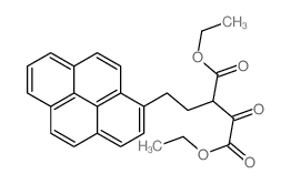 diethyl 2-oxo-3-(2-pyren-1-ylethyl)butanedioate结构式