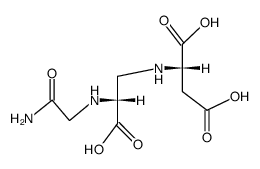 N-[2-[(2-Amino-2-oxoethyl)amino]-2-carboxyethyl]-L-aspartic acid结构式