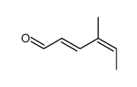 4-Methylhexa-2,4-dienal Structure