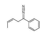 (Z)-(1-diazopent-3-en-1-yl)benzene Structure