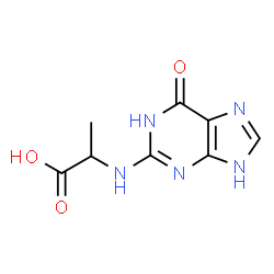 Alanine,N-(6,7-dihydro-6-oxo-1H-purin-2-yl)- (9CI) Structure
