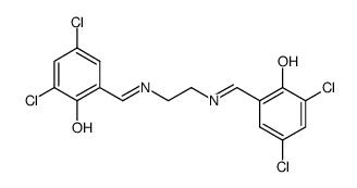 N,N'-bis(3,5-dichlorosalicylidene)-1,2-ethylenediamine结构式