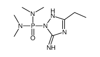 2-[bis(dimethylamino)phosphoryl]-5-ethyl-1,2,4-triazol-3-amine结构式