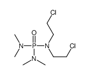 N-[bis(dimethylamino)phosphoryl]-2-chloro-N-(2-chloroethyl)ethanamine结构式