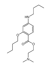 2-(dimethylamino)ethyl 2-butoxy-4-(butylamino)benzoate Structure