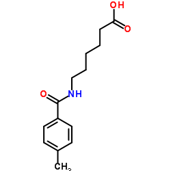 Hexanoic acid, 6-[(4-Methylbenzoyl)amino]- Structure