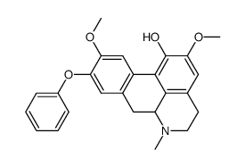 1-hydroxy-2,10-dimethoxy-9-phenoxyaporphine Structure