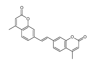 7,7'-vinylenebis[4-methyl-2-benzopyrone] Structure