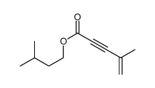 3-methylbutyl 4-methylpent-4-en-2-ynoate结构式