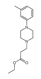 3-(4-m-tolyl-piperazino)-propionic acid ethyl ester Structure