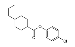 (4-chlorophenyl) 4-propylcyclohexane-1-carboxylate结构式