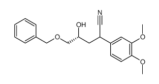 (4R)-5-(benzyloxy)-2-(3,4-dimethoxyphenyl)-4-hydroxypentanenitrile Structure