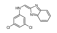 N-(benzimidazol-2-ylidenemethyl)-3,5-dichloroaniline Structure