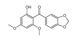 1,3-Benzodioxol-5-yl(2-hydroxy-4,6-dimethoxyphenyl) ketone structure