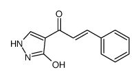 4-(3-phenylprop-2-enoyl)-1,2-dihydropyrazol-3-one Structure