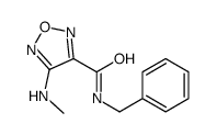 N-benzyl-4-(methylamino)-1,2,5-oxadiazole-3-carboxamide结构式