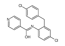 N-[4-chloro-2-[(4-chlorophenyl)methyl]phenyl]pyridine-4-carboxamide结构式