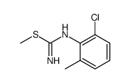 N-(2-chloro-5-methylphenyl)-S-methylisothiourea结构式