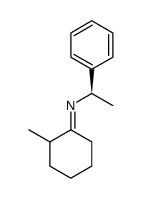 Benzenemethanamine, alpha-methyl-N-(2-methylcyclohexylidene)-, (alphaR)- (9CI) structure