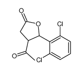 4-acetyl-5-(2,6-dichlorophenyl)oxolan-2-one Structure