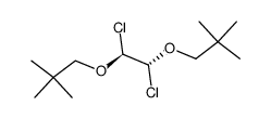 1,2 dichloro-1,2-dineopentyloxyethane结构式